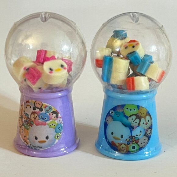 Lot of 6 Disney Mini Erasers Gumball Machines from Hong Kong Disneyland - Picture 3 of 7